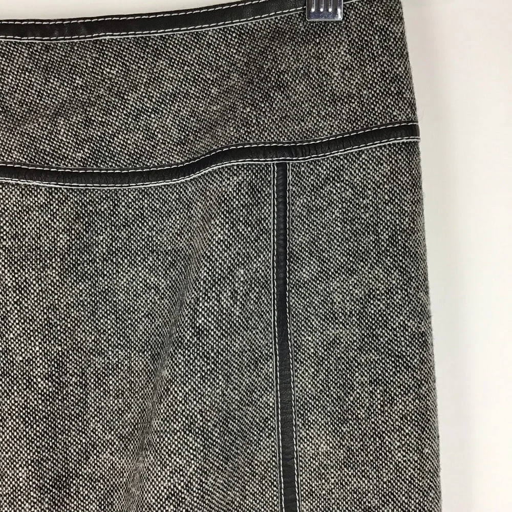 Michael Kors Black Tweed Pencil Skirt l 4